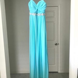 Light blue prom dress